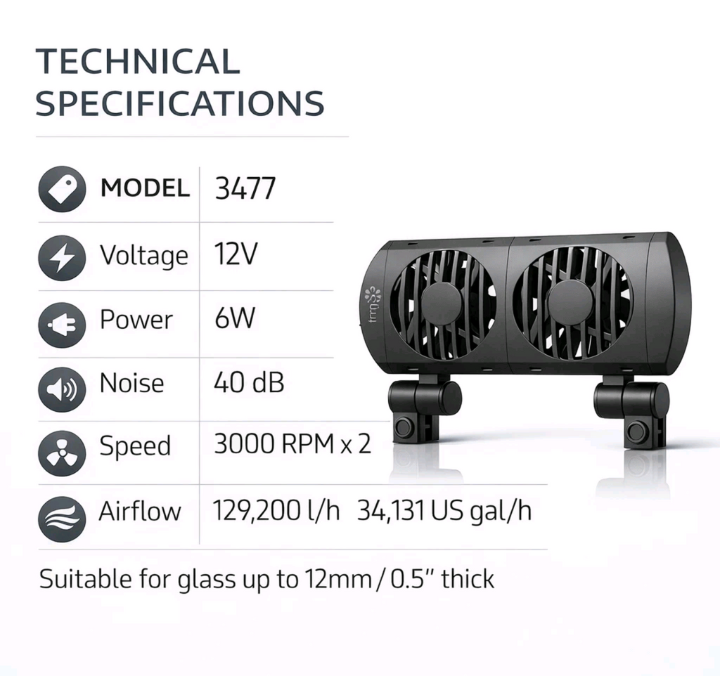 Tmc aquarium cooling fans x2